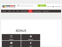 Tablet Screenshot of bonus.promoceny.pl